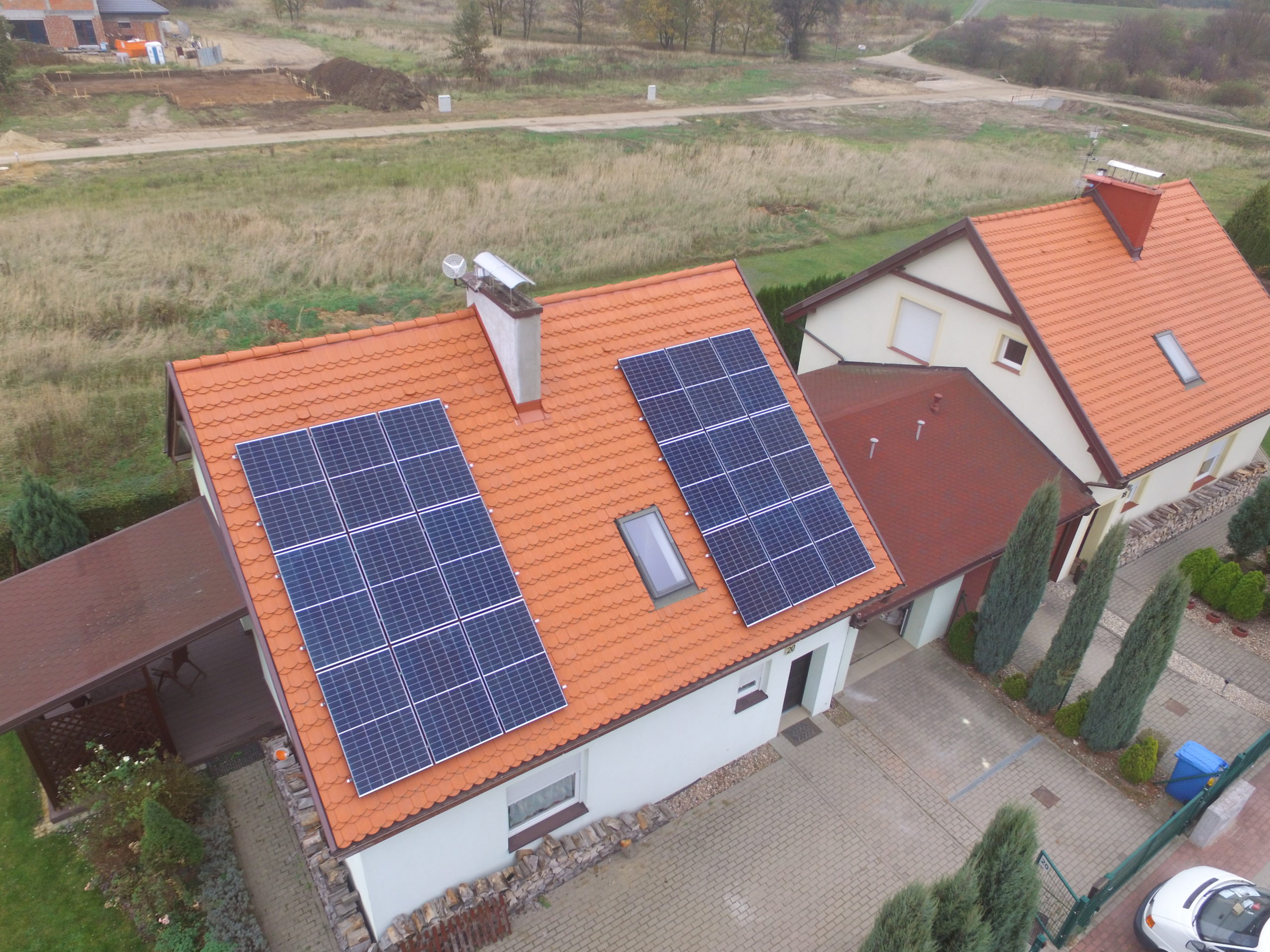Instalacja fotowoltaiczna o mocy 6 kWp na budynku mieszkalnym, Siechnice